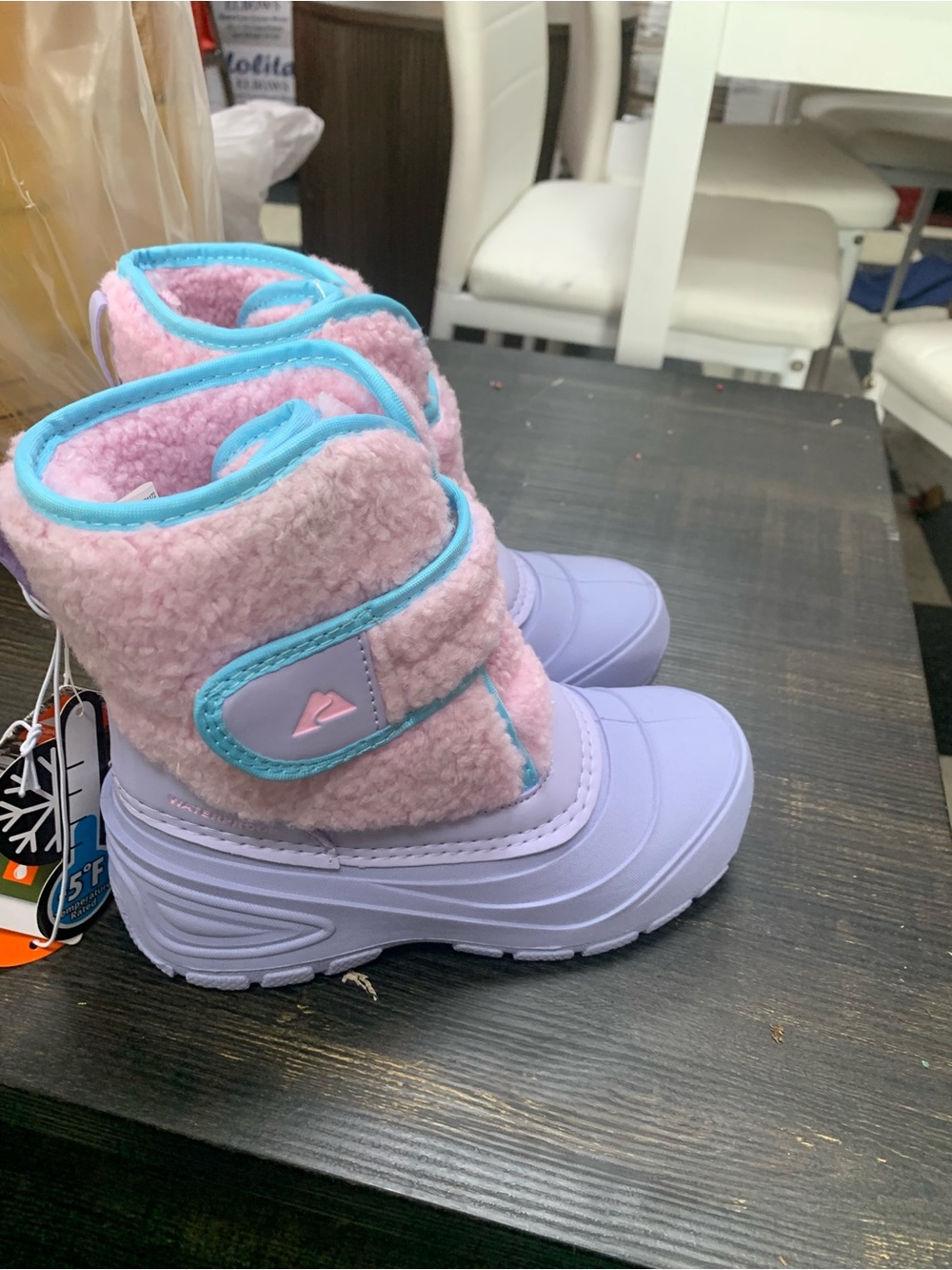 Kids Pink & Lavender Winter Boots - Cozy Snow Boot for Girls